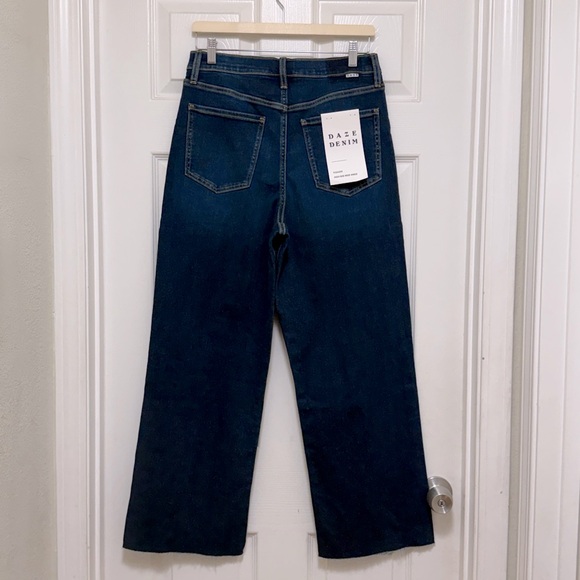 NWT DAZE DENIM Pleaser High Rise Ankle Wide Leg Jeans in Magic Hour - Picture 8 of 11